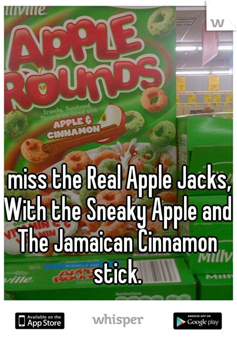 why is the apple jacks cinnamon stick jamaican